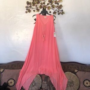Style & CO peach / salmon colored  summer dress.